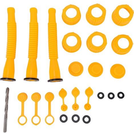 3 ensembles de bec de remplacement de canette de gaz, buse de versement Flexible de 20cm de longueur pour canettes de 1 2 5 10 gallons (1/5)