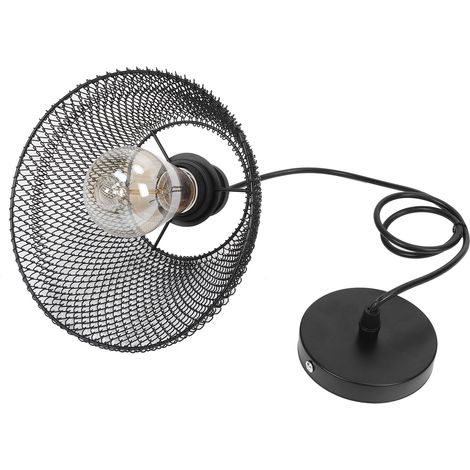 Suspension luminaire en fer forgé noir style nordique avec LED innovante, pour salon AC85-265V