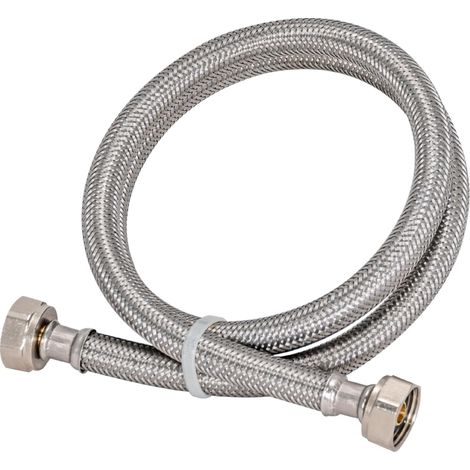 Raccord de robinet Steel-Flex de 60 pouces, tuyau d'alimentation tressé en acier inoxydable avec extrémités FIP de 1/2 pouce, 48022 (1/5)