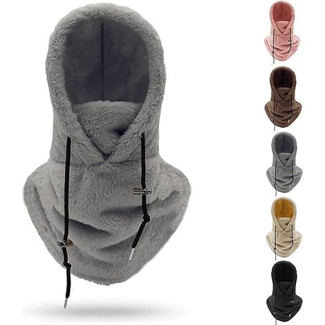 Masque de ski à capuche Sherpa, cagoule polaire coupe-vent pour l'hiver (1/5)