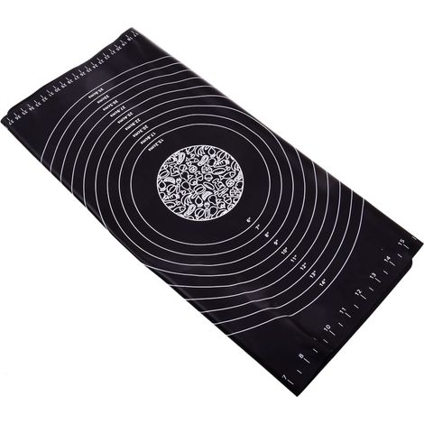 Große Silikon-Backplatte XXL 45x64 cm schwarz (1/4)