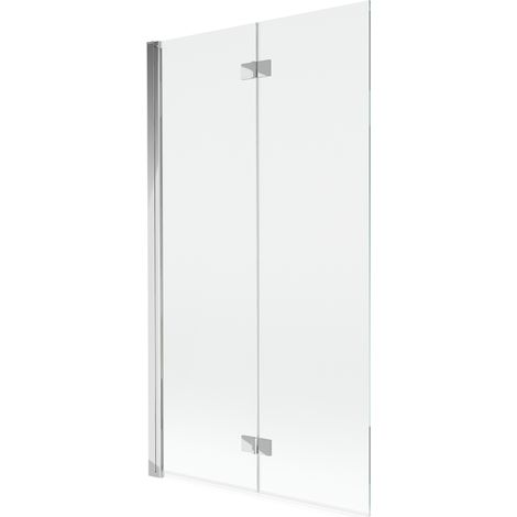 Mexen Mist paratia per vasca da bagno a 2 ante sinistra 100 x 150 cm, trasparente, cromo - 8A9-100-002-01-00-L (1/5)