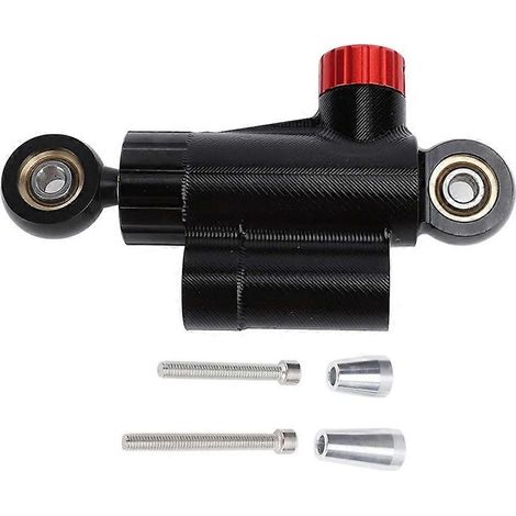 Motorrad-Lenkungsdämpfer, Sicherheitsstabilisator aus Aluminiumlegierung, Motorradzubehör, schwarz (1/5)