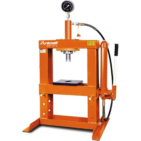 PRESSA IDRAULICA DA BANCO MANUALE PER OFFICINA WPP FORZA DI COMPRESSIONE 10t UNICRAFT (1/3)