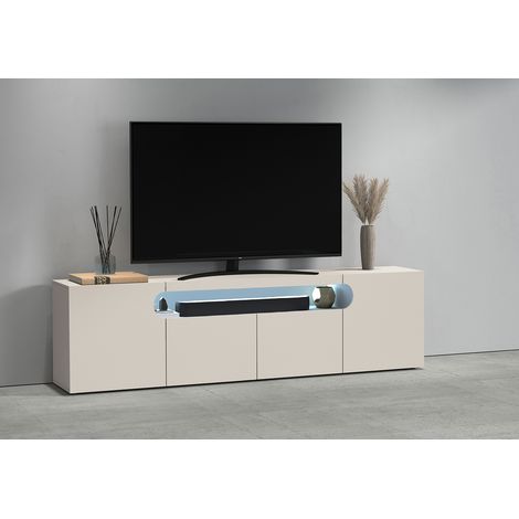 Meuble TV moderne 200 cm coloris cachemire Regina (1/5)