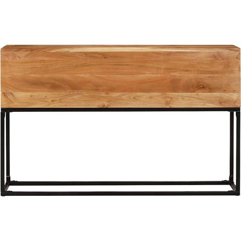 Maison Exclusive - Tavolo Consolle 120x30x75 cm in Legno Massello di Acacia (1/5)