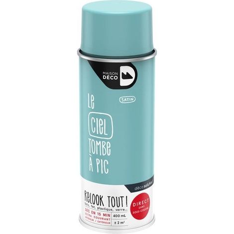 Peinture aérosol Relook Tout MAISON DECO ciel satiné 400 ml (1/3)
