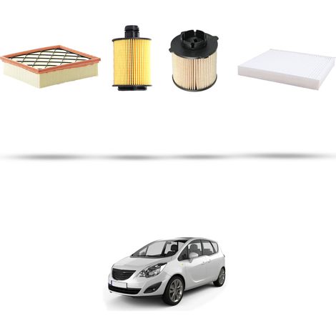 Kit tagliando 4 filtri compatibile con Opel Meriva B 1.3 CDTI 70kw dal 2010 (1/5)