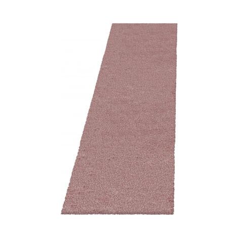 Ayyildiz Tapis à poils longs Shaggy - Ultra doux et moelleux - Chambre à coucher - rose - 80x250 cm (1/5)