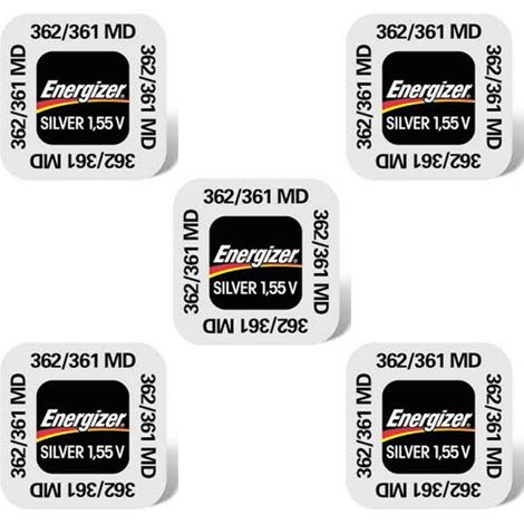 .5 piles Energizer 362/361.