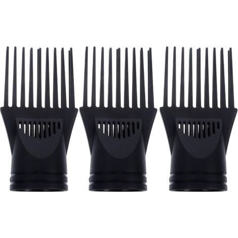 FENOPLASTICA3 Pièces/Ensemble Diffuseur Pour Sèche-Cheveux Diffuseur Sèche-Cheveux Accessoires De Buse Sèche-Cheveux Accessoire Plat Bouche Peigne Électrique Sèche-Cheveux Peigne Noir Embout (1/5)