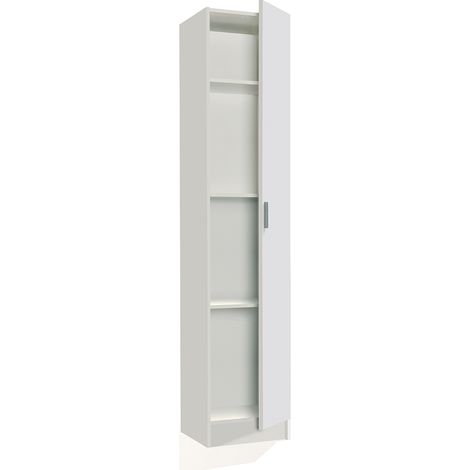 Armadio multiuso 1 anta - Bianco (1/3)