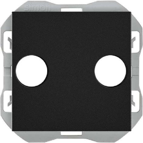 Plaque Prise TV-SAT SIMON 270 20000053 Noir