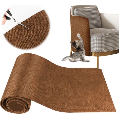 Rouleau de protection anti-griffes pour chat - Tapis griffoir adhésif pour canapé, meubles et murs 40x200cm (1/5)