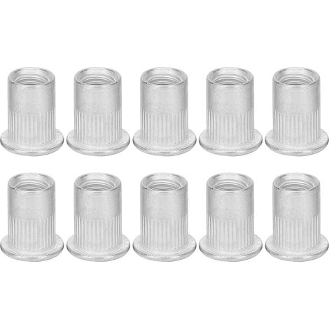 200 écrous à sertir, écrous à riveter, fixations et accessoires professionnels en alliage d'aluminium M8 (1/5)