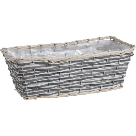 Jardinière en osier 37 cm (1/2)