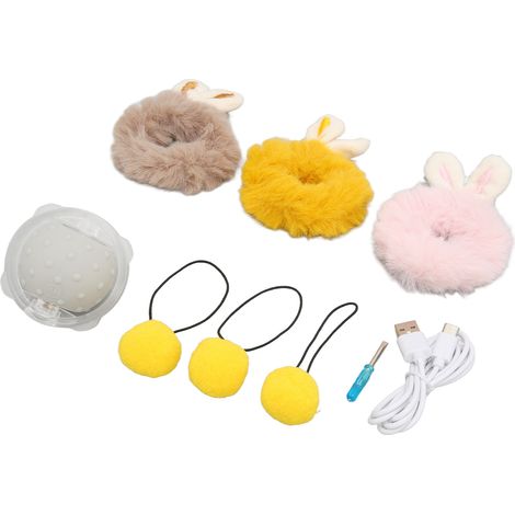 Balle électrique pour chat, 3 modes, rechargeable par USB, jouet interactif intelligent pour chaton avec revêtement en peluche pour l'intérieur (1/5)