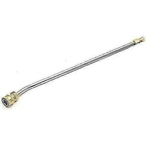 Rallonge de lance à pression, rondelle, rallonge en acier inoxydable, rallonge de lance coudée (1 pièce, argent) (1/5)