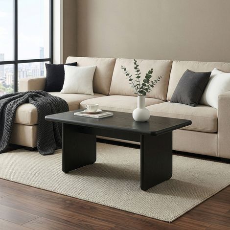 Couchtisch Gäljami 100x55x44 cm Schwarz [en.casa]