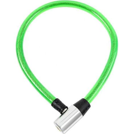 Candado de bicicleta con llave, cable de acero portátil, candado de seguridad para bicicleta, candado para puerta de bicicleta