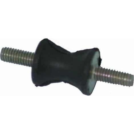 Silent Bloc, Amortisseur Universel Format Diabolo, Mâle/mâle, Longueur 15mm, Diamètre 12mm, Filetage M4 X 7mm. (1/2)