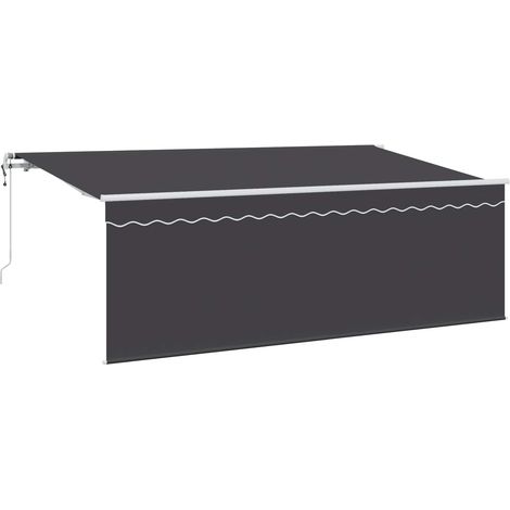 Einziehbare Markise Anthrazit 400 x 200 cm