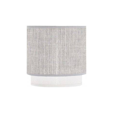 FABRILAMP Kenya paralume E14 grigio/bianco (Ø14 x 12 x 14 x 14 cm), multicolore, taglia unica
