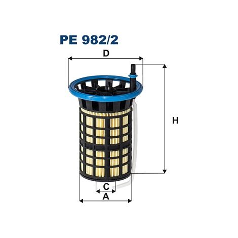 Filtro carburante PE982/2 filtran