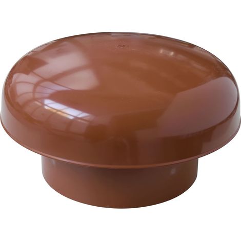 First Plast CDV200T Cappello di Ventilazione Testa Esalatore, senza rete, Rosso tegola, diametro interno 200 mm (1/3)