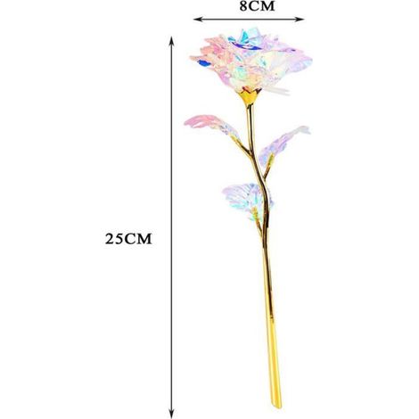Lot de 10 roses artificielles, plastique, multicolore, 25x8 cm, décoration maison bureau fête mariage (1/4)
