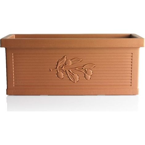 Jardinière - Oliva - 60 x 26 x 24 cm - Marron - Livraison gratuite (1/2)