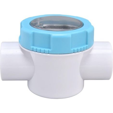Multi-purpose G1-1/2 PVC safety check valve for swimming pools, 50 mm. Check valve with viewing lens. Swimming pool filter accessories for spas. (1/5)