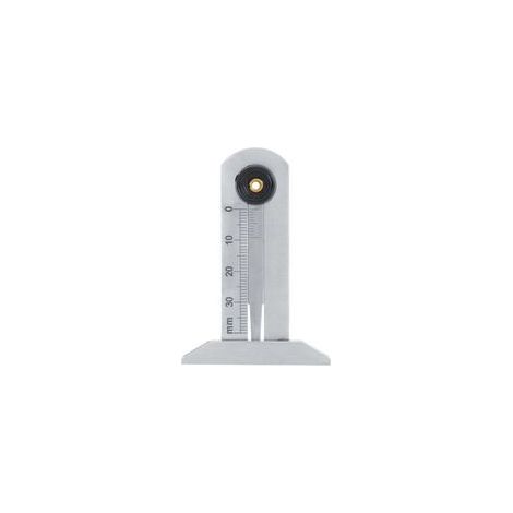 Jauge de profondeur de bande de roulement de pneu, outil de mesure à pied à coulisse en acier inoxydable 0-30mm (1/5)