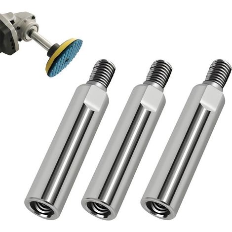 Prolunghe per smerigliatrice angolare M10 – Set di 3 aste rotanti in acciaio inox per lucidatura di precisione