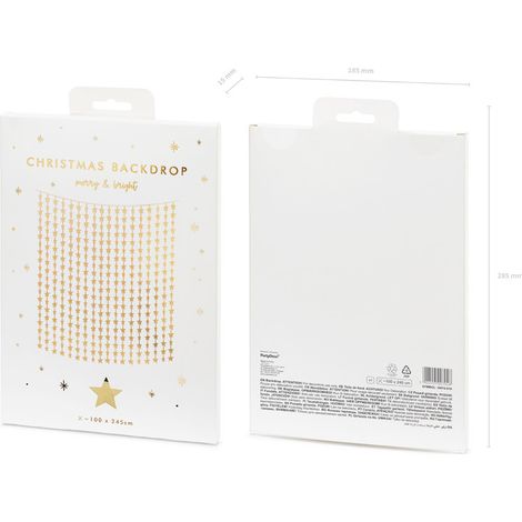Cortina - Estrellas, dorada, 100x245 cm (1/5)