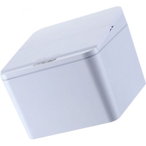 Poubelle intelligente à capteur, multifonctionnelle, à induction, pour bureau ou voiture, grise. (1/5)