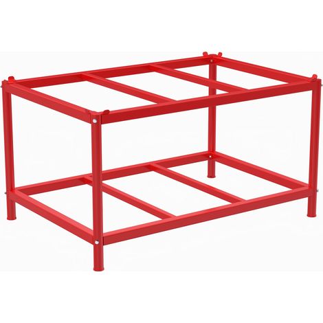 Kongamek Palettentisch mit Palettenheber in Rot bis 1000kg Tragkraft (1/3)