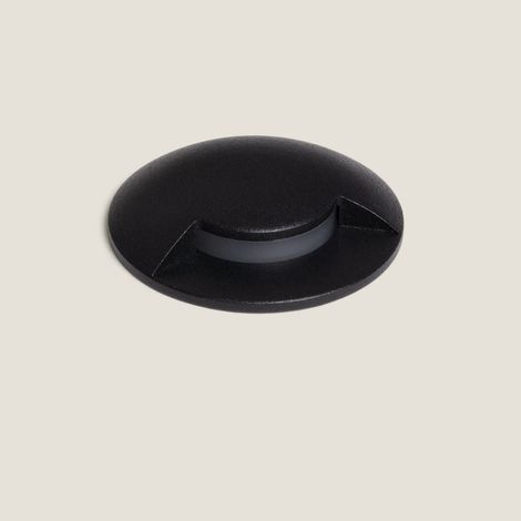 Baliza Exterior LED 3W Empotrable Suelo 1L 4000K Negro Blanco Neutro (1/4)