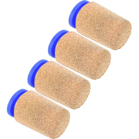 4 Pièces Filtre d'Échappement Silencieux PSF-8 Rouge, Réducteur de Bruit Pneumatique (1/5)