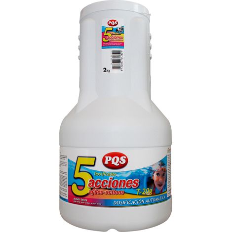 Dosificador flotante 5 acciones PQS. 2 kg.