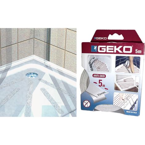 ANTISDRUCCIOLO GEKO BAGNO 25 MM ROT 5 M TRASP- 1,0 pz