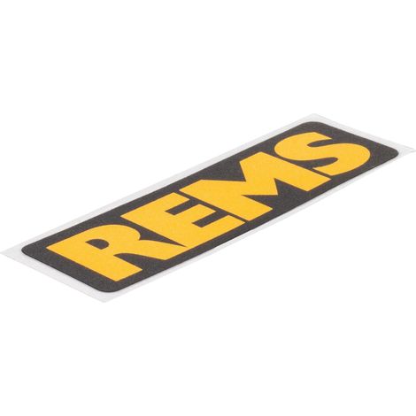 Namensschild"REMS"gelb/schwarz