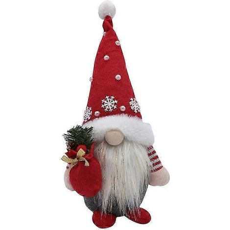 Peluche Père Noël Gnome Nain Sans Visage Décorations de Noël Poupée Elfe de Noël Décoration de Pâques et du Nouvel An Cadeau (1/5)