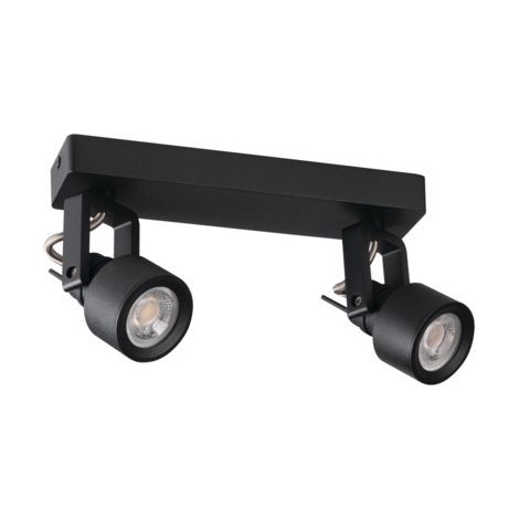 Plafonnier Kanlux SONDA 2 spots GU10 10W noir métal (1/2)