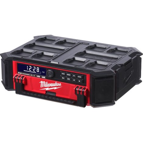 Radio chargeur de chantier Milwaukee M18 PRCDAB+-0 Packout 18V DAB+/AM/FM produit seul (1/3)