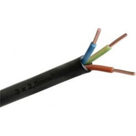 Câble électrique R2V 3G25 35mm² – Conducteurs en cuivre torsadés – Tension 1200V – Isolation XLPE – Température max 70°C – Courant