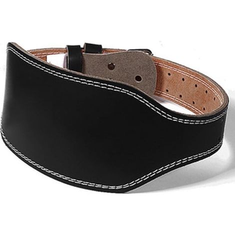 Ceinture de musculation QttvbTna, cuir, soutien lombaire, noire, M (1/5)