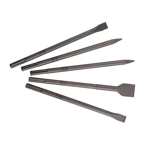 Cincel SDS-max 5 piezas 2 Puntas/2 Planos/1 Ancho Metabo (1/2)