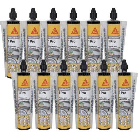 SIKA Anchorfix-1 Evolution - Grau - 300ml - 12er-Set chemische Schnellversiegelungsharze