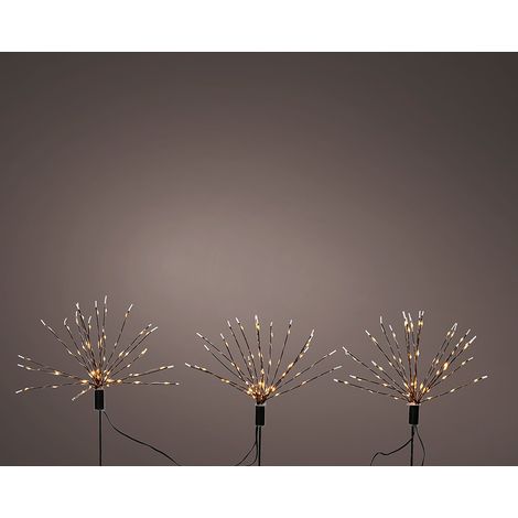 Estaca microled en forma de fuegos artificiales para exterior ø25 x 45 cm (1/2)